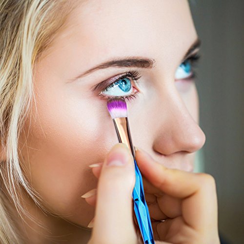 TheFellie 12pcs Einhorn Makeup Pinsel Set, Pulver Foundation Rouge Lidschatten Blending Kontour Pinsel - 8