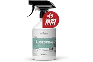 ‎NATURETREND naturetrend Läusespray für Textilien, Umgebungsspray 500ml - Läuse Abwehrspray mit Sofort- & Langzeitschutz, Mittel gegen Läuse & Nissen für die Umgebung