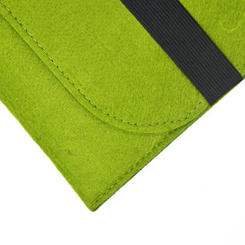 iProtect Schutzhülle Laptop Tasche 15″ Zoll Filz Sleeve Hülle für z.B. MacBook Pro grün - 5