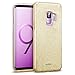 Produktbild Conie Glitzerhülle kompatibel mit Samsung Galaxy S9, Funkelnde Silikon Hüller Glitzer Rutschfeste Oberfläche passgenaue Hülle in Gold