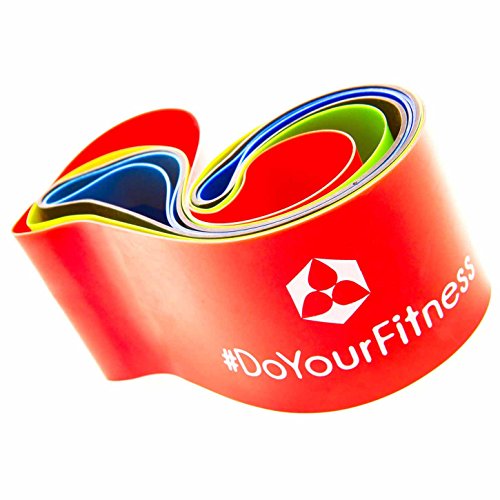 Fitnessband »Achilles«, 100% Latex Loop-Band für Fitness, Reha und Physiotherapie, in 4 Zugstärken. Geschlossenes Trainingsband / Umfang von 45cm und Breite zirka 5cm ideal für Muskelaufbau. Ideales Trainingsband, Gymnastikband, Übungsband und Widerstandsband. - 4