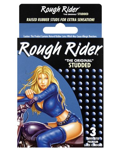 Rough rider studded condom (3 pac)