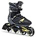 Produktbild K2 Herren Fitness Inline Skates VO2 100 X Pro - Schwarz-Grau-Gelb - EU: 46 (US: 12 - UK: 11) - 30C0020.1.1.120