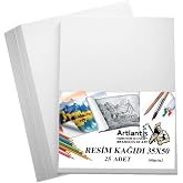 Resim Kağıdı 35x50 25 Li 100 gr 1 Paket 35 * 50 Resim Kartonu