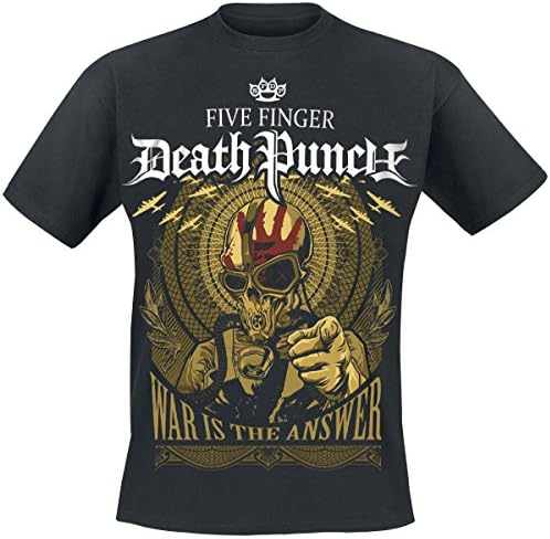 Five Finger Death Punch War Is The Answer T-Shirt black M