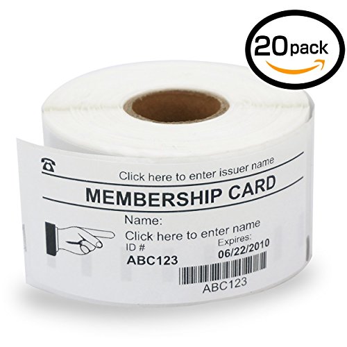 20 Rolls Dymo 11356 Compatible 89mm x 41mm Small Name Badge Labels for for All LabelWriter 4XL 450 400 330 320 310 Turbo Sieko SLP 430 420 240 220 SLP Pro Turbo