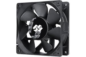 Bluegears Bgears b-BlasterPWM 120x38 2Ball PWM High Speed Fan ranging 1300 to 6500 RPM with 318 CFM. UL, CE, FCC, RoHS, Reach Certified High Speed PWM Fan,Black