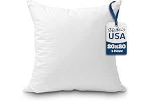 Foamily Becky Cameron offers Throw Pillows Insert 20 x 20 Inches - Bed and Couch Decorative Pillow - Made in USA - Bed and Couch Sham Filler @ M&A STYLES LTD