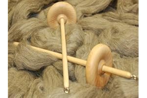 THE WOOL BARN Hand Spinning Drop Spindle - large whorl