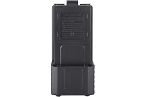 WENDRY Boîtier de Batterie, boîtier de Batterie Portable en Plastique Long Noir, pour BAOFENG UV-5R, UV-5RB, UV-5RE, UV-5RE +, Performances Stables et Longue durée de Vie