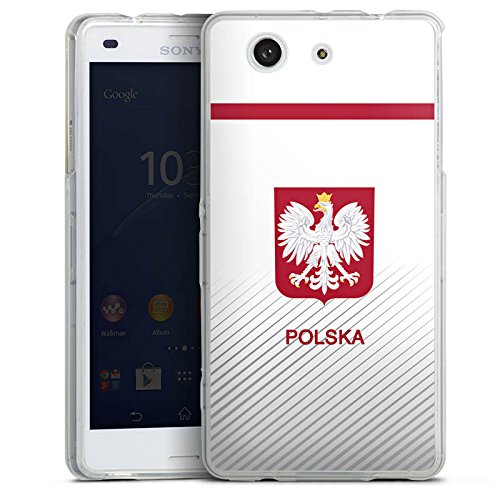 Sony Xperia Z3 Compact Silikon Hülle Case Schutzhülle Polen EM Trikot Fußball Europameisterschaft