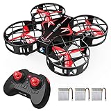 SNAPTAIN H823H Plus Mini Drone Hélicoptère 21 Mins Autonomie, avec 3 Batteries et Télécommande, Mode sans Tête, 360°Flips, Maintien de l'altitude et Un Bouton pour Retour/Décollage/Atterrissage