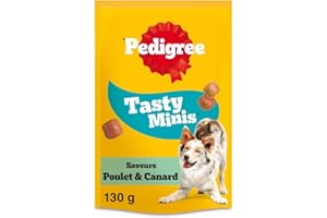 PEDIGREE Sa Récompense Friandises pour Chien Adulte, Un Sachet de 130g de Bouchées Moelleuses - Pack de 6