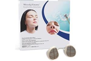 WoodyKnows - Filtro nasale ultra traspiranti (4 pezzi)