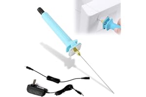 Dhqkqg Cortador de Espuma, 15cm Cortador de Espuma Eléctrico, Cortadora Poliestireno, Cortador de Espuma de Cuchillo Caliente, Cortadora Poliestireno, Kit De Herramienta de Corte de Grabador de Mano