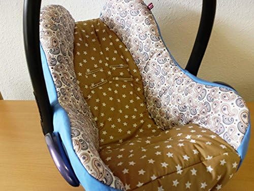 Atelier Miammia Child Seat Cover Seat Cover Cot Cover New City, Pebble, Fits Maxi Cosi Cabrio Fix, Priori, Pearl, Recaro Privia Römer King Baby Safe Safety One Hauck Zero Cybex Anton,