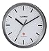 Produktbild Telefunken FWU-25-B Funk-Wanduhr Funkuhr mit autom. Zeitumstellung Alu Rahmen 25cm Ø schlicht (Weißes Ziffernblatt ohne Ziffern)
