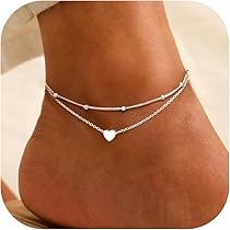 Cavigliere Boho In Argento Con Perle - Set 4 Pezzi, Regolabili, Per Donne E Ragazze - Foto 10