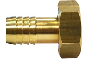 BOUTTE Boutté – Embout laiton femelle 15x21 pour tuyau ø19 – Raccord cannelé d’arrosage