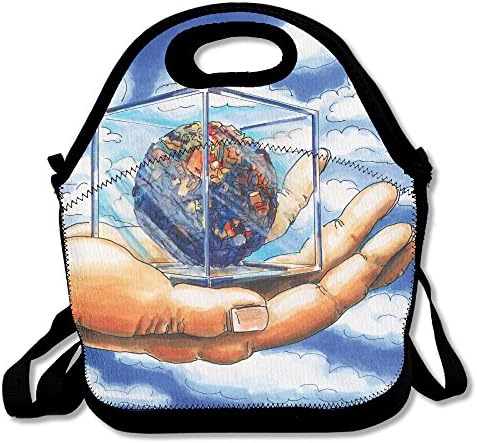FutongHuaxia Ecology Simple Outdoor Lunch Bag Lunch Box Thermal Insulated Tote Cooler Lunch Pouch Picnic Bag Lunch Tote, For School Work Office,gift For Women