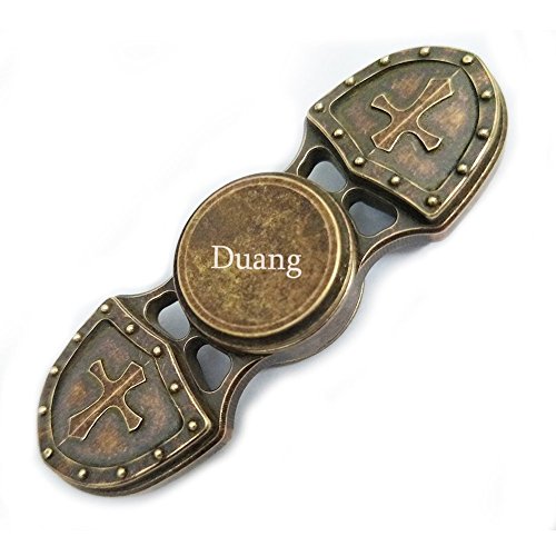 Fidget Spinner Toy Shield Style Aluminum Alloy Metal Hand Spinner Great Quality and Excellent Spin for Relieving Stress Anxiety ADHD Boredom and Increases Focus (Gold) Fidget Spinner Toy Shield Style Aluminum Alloy Metal Hand Spinner Great Quality and Excellent Spin for Relieving Stress Anxiety ADHD Boredom and Increases Focus (Gold)