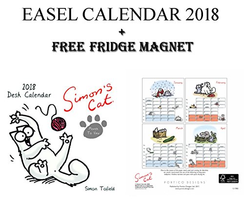 Download SIMONS CAT EASEL DESK CALENDAR 2018 + CELEBRITY FRIDGE MAGNET