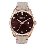 Nixon Unisex Erwachsene Digital Uhr mit Leder Armband A473-1890-00