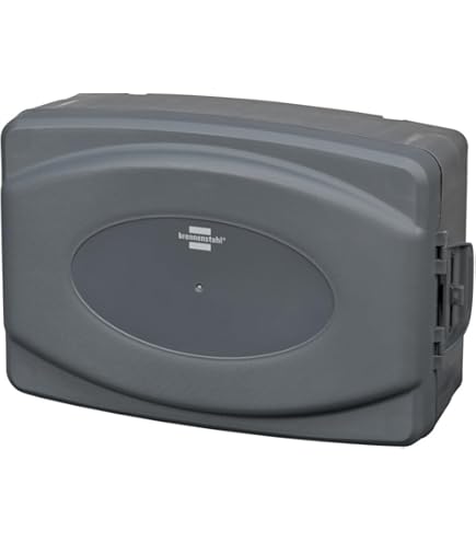 Regleta De 4 Enchufes Para Exterior Con 4 Tomas De Tierra, Tapa Abatible, Cable De 5 M, IP44, Enchufe Múltiple Para Uso Interior Y Exterior, 230 V, 16 A, Color Negro