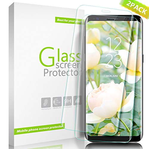 Verre Trempé Galaxy S8 Plus Couverture Complète, Aonsen [Lot de 2] 3D en Verre Trempé écran Protecteur Vitre, Dureté 9H Glass Pas de bulles Anti Rayures Pour Samsung Galaxy S8 Plus 