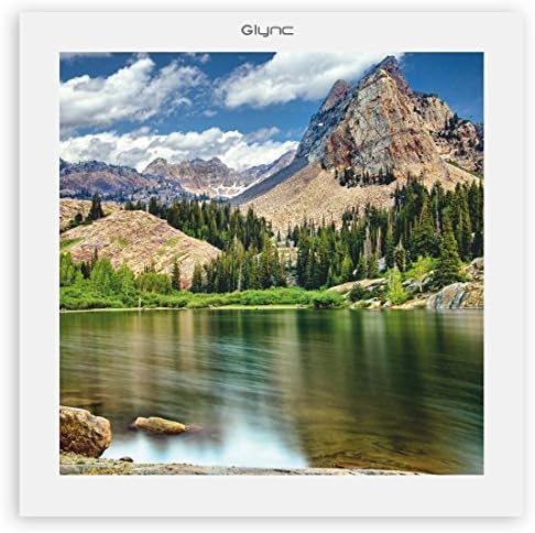 Glync LED Surface Panel Picture Wall Light Osome Lake Mountain Grid Nature 8.5x8.5 inches
