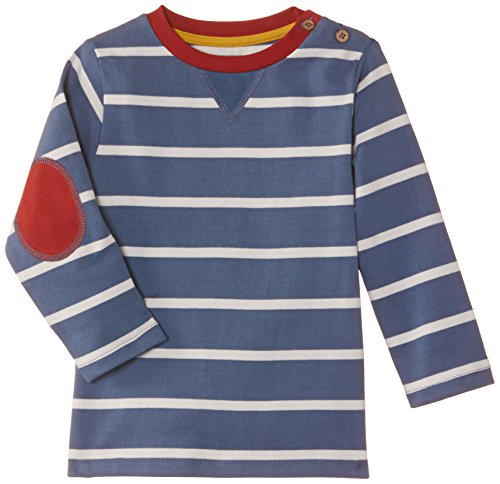 Kite Baby Boys Breton Stripy Long Sleeve Sweatshirt, Blue (Navy), 3-6 Months
