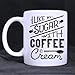 Produktbild LAH Coffee Mug I Like My Sugar with Coffee and Cream Tea Cup Ceramic Coffee Mug 11 Ounce
