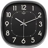 Galaxy Premium Serisi ABS Kasa Duvar Saati Oval 30 CM Gri Renkli Modern Kadran