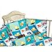 Ready Steady Bed Children's Cot Size Construction Print Duvet Cover & Bumper Set. Size: 100cm x 120cm