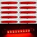 Produktbild 10 x 24 V 9 LEDs Seite hinten Marker rot Lichter für Truck Trailer Chassis Caravan Bus Kippmulde Bus Wohnmobil