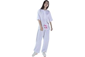KSUA Abbigliamento da Arti Marziali per Le Donne Abbigliamento da Arti Marziali Costume da Yoga per Le Arti Marziali di Wing Chun
