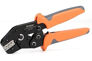 IWISS iCrimp Narzędzia do zaciskania do DuPont Professional Pin Compression Ratcheting Moduularny izolowany trzpień zaciskowy 2,54 mm² 3,96 mm² 0,5-1,0 mm² z narzędziem do cięcia elektrody drucianej