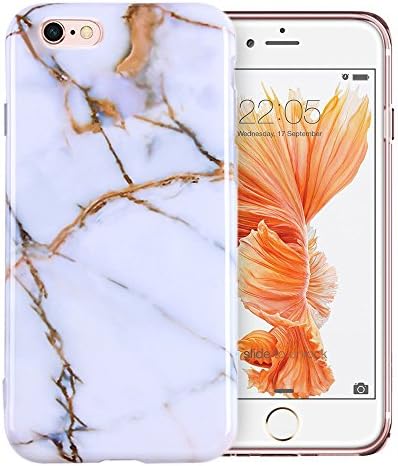 iPhone 6 Case, iPhone 6S Case, Doramifer Marble Series Protective Case [Anti-Slip] [Good Grip] Shock Proof Anti-Finger Print Soft TPU Case for iPhone 6/6S (Griotte)
