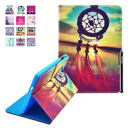 iPad Air Hülle, Deenor Dreamcatcher Design PU Leder Abdeckung Stand Flip Schutzhülle Hülle für Apple iPad Air iPad 5. (Dreamcatcher)