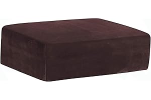 Miecoae Stool Cover, Stool Rectangular, Footstool Cover, Stool Cover Black/Red, Cover for Ottoman, Ottoman Protective Cover (T-09.85-95x70-80 cm)