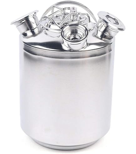 Keg Pulizia Birra 10 Litri - Acciaio Inox 304, Per Sistemi Birra Alla Spina