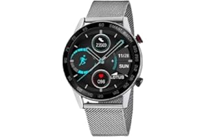 LOTUS Orologio Intelligente Uomo - Smartwatch Acciaio Inossidabile 316L Grigio - Impermeabile IP65 50017/1 - Controllo Musica, Contapassi e Calorie, Telefono, Sport, Frequenza Cardiaca