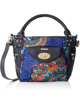 Desigual Damen Bols_mcbee Atenas. 5000. U Schultertasche, Blau (Navy), 13x29.10x27.00 cm