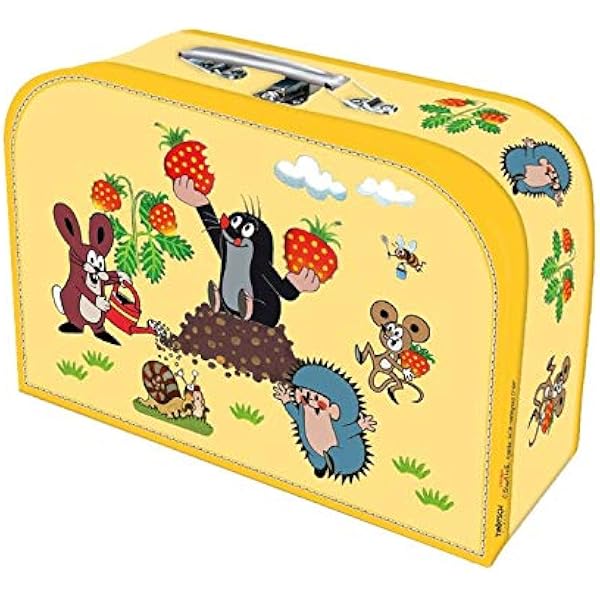 Maleta De Cartón Pippi Langstrumpf - Amarillo, 25 Cm, Para Juego Y Aventuras Infantiles