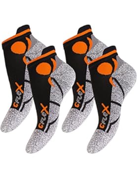4 Paar Original CFLEX Running Sneaker Socks für Sie und Ihn - stoßabfedernd, schützend, unterstützend und klimatisiert...