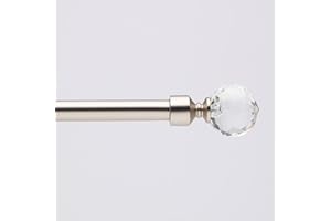 Linea oro Bastone per Tende in Acciaio Modello Glass Grigio Satinato cm 110-200