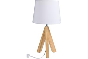 OOTB Out of the Blue 571285 – lampa stołowa z drewnianymi nóżkami model 1, ok. 36 cm