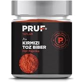 Pruf Acı Toz Kırmız Biber 130 Gr. Cam Kavanoz
