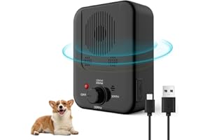 EBKCQ Antibell für Hunde, Hundebellen Abschreckung wasserdichte, Anti Bellen Gerät Ultraschall, Wiederaufladbare Antibell Hund Bellenstopper, 3 Einstellbare Frequenz für Große Mittlere Kleine Hunde