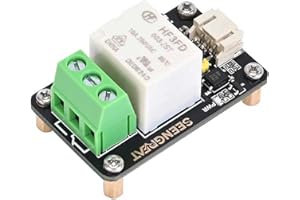 SEENGREAT Placa de relé de 1 canal para Raspberry Pi, módulo de relé de 3,3 V/5 V con aislamiento optoacoplador, adecuado para Raspberry Pi Zero/3B/4B, STM32, ESP32, Arduino
